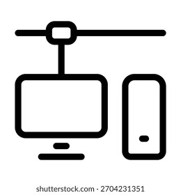 Vektordesign-Vorlage für PC-Symbol