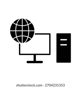 Vektordesign-Vorlage für PC-Symbol