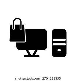 Icono de PC ilustración Vector diseño Plantilla