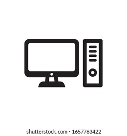 PC Icon In Trendy  Design Vector Eps 10