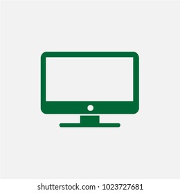 PC Icon in trendy flat style isolated on grey background. Computer symbol for your web site design, logo, app, UI. Vector illustration, EPS10.