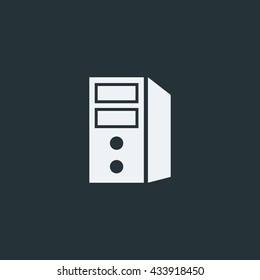 PC icon in trendy flat style background, image jpg, vector eps, flat web, material icon, UI illustration