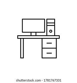 pc icon vector sign symbol