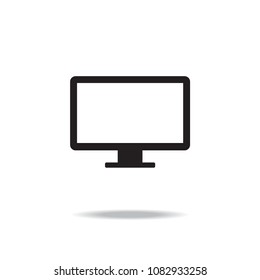 pc Icon vector. Simple flat symbol