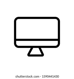 pc Icon vector. Simple flat symbol