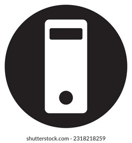 diseño del logotipo de la ilustración de la plantilla de vectores de iconos pc