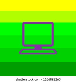 pc Icon.Graphic flach Symbol, Logo.