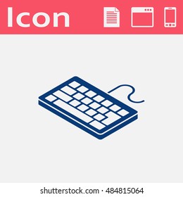 pc keyboard isometric 3d icon