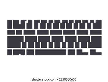 PC Keyboard.Vector illustration that is easy to edit.