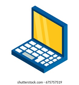PC laptop 3D