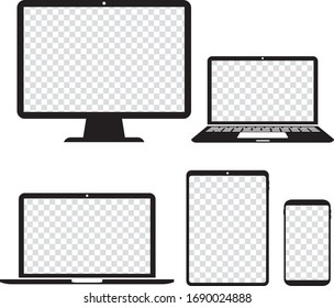 pc laptop smartphone tablet vector illustration