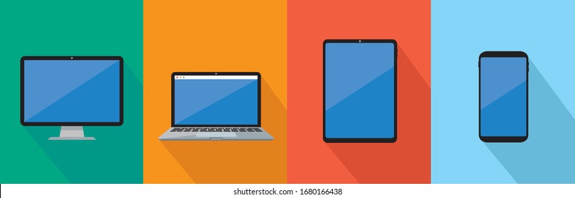 ilustración vectorial de smartphone para portátiles Pc