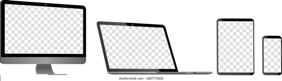 ilustración vectorial de smartphone para portátiles Pc