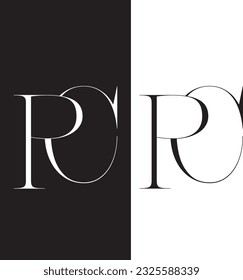 PC letter logo is the attractive letter logo