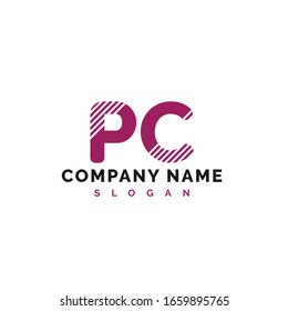 PC Letter Logo Design. PC letter logo Vector Illustration - Vector