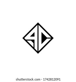 pc letter original monogram logo design