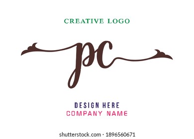 PC lettering logo is simple, easy to understand and authoritative