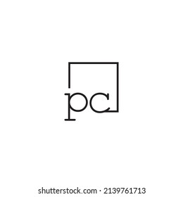 PC line concept logo in high quality professional design that will be best for your companies