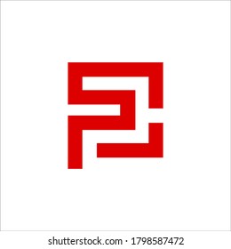 PC logo design vector sign