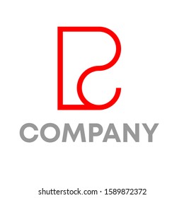 pc logo icon design template sign