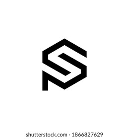 PC logo. PC white letter logo. initial letter PC modern linked. initial letter logo CP, PC, p inside c rounded lowercase black monogram. C P or P C letter template logo design vector