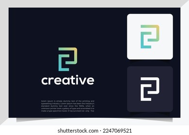 PC logo. PC white letter logo. initial letter PC modern linked. initial letter logo PC