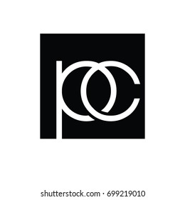 pc logotype luxury. alphabet