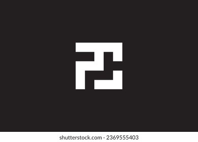 PC Minimal and Professional letter Vector Logo template