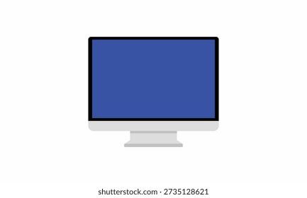 PC mockup device with blue screen.