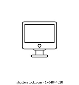 pc monitor icon vector sign symbol isolated