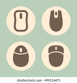 PC mouse device icons