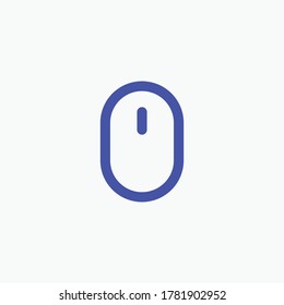 PC mouse icon. Element of business icon for mobile concept and web apps. Thin line PC mouse icon can be used for web and mobile