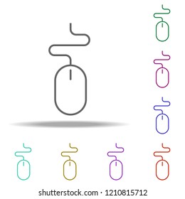 PC mouse icon. Elements of business in multi color style icons. Simple icon for websites, web design, mobile app, info graphics