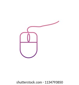 PC mouse icon in Neon style