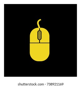 PC mouse icon vector 