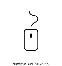 PC mouse icon vector. Mobile concept and web design  