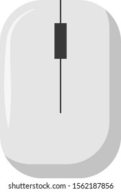 PC mouse, illustration, vector on white background.