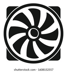 Pc plastic fan icon. Simple illustration of pc plastic fan vector icon for web design isolated on white background
