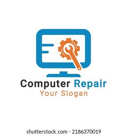 Pc Repair Logo Software Development Logo Stock Vector (Royalty Free ...