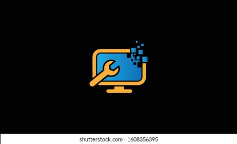 PC Repair Logo Template Design
