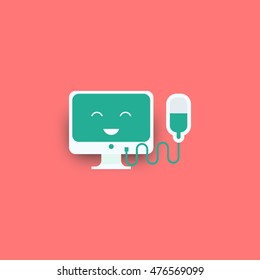 Pc Repairing icon vector illustration