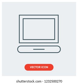 pc screen vector icon