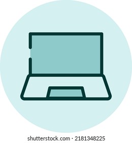 PC Service, illustration, vector on a white background.