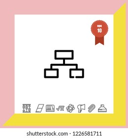 Pc share icon vector