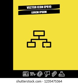Pc share icon vector