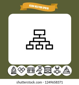 Pc share icon vector