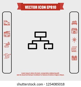 Pc share icon vector