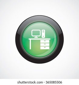 pc table icon, on white background