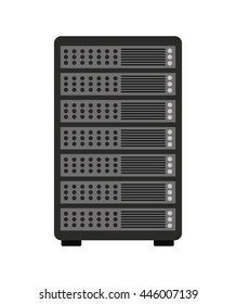 pc tower  isolated icon design, vector illustration  graphic 