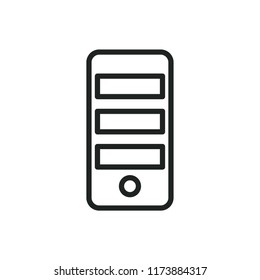 pc tower vector icon